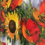 Картина «Полевые цветы» масло мастихин, фото №7