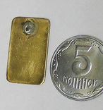 Банковский слиток золота (муляж для витрины) 5 грамм., фото №3