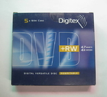 DVD+RW Digitex 4.7Gb 4x Slim Case, фото №2