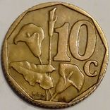 ЮАР 10 центов 1997, фото №2