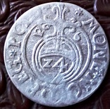 1 1/2 гроша 1626 року. Польща (срібло - телятко  в дужках рік цифра 2 ) R-1, фото №2