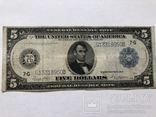 5$ США 1914 года/большой формат, фото №2