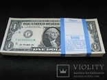 1 доллар США штат ДЖОРДЖІЯ 2013рік UNC корінець (100 банкнот номер в номер), фото №2