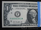 1 доллар США штат ДЖОРДЖІЯ 2013рік UNC корінець (100 банкнот номер в номер), фото №4