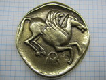 Монета А. Македонского, 240 грамм, 7 см., клейма. Копия., фото №4