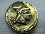 Монета А. Македонского, 240 грамм, 7 см., клейма. Копия., фото №7