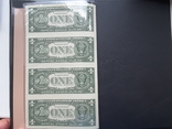Буклет 1 × 4 Доллары США Неразрезанный с сертификатом, фото №5