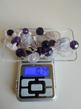 Набор бусы и серьги из натуральных камней. Вес 107.4 гр., фото №13