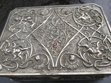 Старая шкатулка-ларец для украшений (Європа, бронза), фото №3