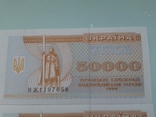 Две купюры по 50000 крб. 1995 года. сер. НЖ №№ 1197658, 119659, фото №3