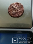 Монета Керкинитиды. Тихе в башенной короне, скиф на коне, фото №2
