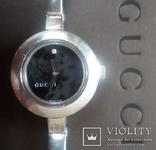 Швейцарские часы Gucci с бриллиантовым акцентом, фото №3