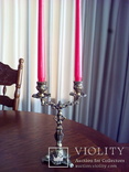 Бронзовый подсвечник на две свечи, фото №3