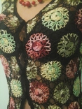 Блузка -сеточка макраме, яркая контрастная, фото №5