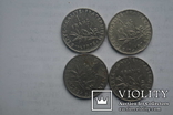 4 монети - 1 франк 1974,1978, 1976,1960 рр., фото №3
