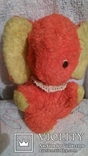 Мягкая игрушка: розовый слоник 25 см. времен ссср, фото №9