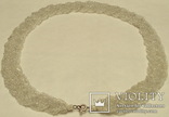 Ожерелья-колье плетённое из мельчайшего бисера с миниатюрной застёжкой, фото №12