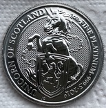 100 фунтов 2019 год Англия платина 31,1 грамм 999,5’, фото №2