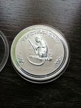 Серебряная монета "ГОД ОБЕЗЬЯНЫ" LUNAR 1 SERIES, 1 Доллар, фото №4