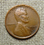 1 цент 1942 США, фото №3