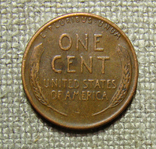 1 цент 1950 D США, фото №2