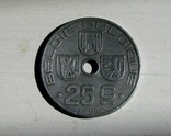 25 сантимов 1943 г., Бельгия, фото №2