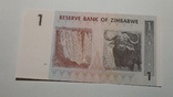 1 доллар 2007 Зимбабве пресс, фото №2