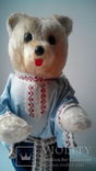Заводной плюшевый медведь игрушка СССР, фото №6