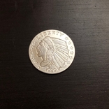 Монетовидний сувенир  1/4 унції срібло, фото №3