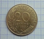 Франция 20 сантимов 1993, фото №2