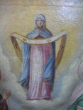 Икона на холсте "Покров Пресвятой Богородицы", фото №4