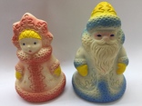 Дед Мороз и Снегурочка времён СССР цена клеймо, photo number 2