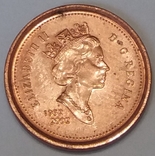 Канада 1 цент, 2002 50 років правління королеви Єлизавети II, фото №3