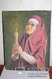 "Девушка молится". 1991 год, художник Дидык., фото №2