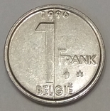 Бельгія 1 франк, 1996, фото №2