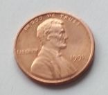 США 1 цент 1991 г., фото №2