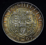 Великобритания шиллинг 1897 Unc серебро, фото №2