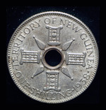 Британская Новая Гвинея шиллинг 1938 aUnc серебро, фото №3