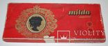 Коробка от конфет "Милда", Прибалтика, ГОСТ 73 г., 33х14х2 см., с родным вкладышем., фото №3