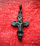  Рельефный энколпион  распятие Христове  Богородица  Ассунта, фото №3