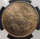 20 $ 1894 год США золото 33,4 грамма 900’, фото №4