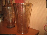 Две старые вазы,стекло,СССР, фото №4
