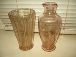 Две старые вазы,стекло,СССР, фото №6