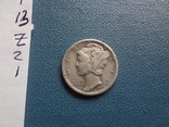 10 центов 1943 D  США  серебро   (Z.2.1)~, фото №4