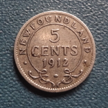 5 центов 1912 Ньюфаундленд   серебро   (Z.2.5)~, фото №2