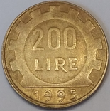 Іtaliya 200 lir, 1995, numer zdjęcia 2