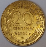 Франція 20 сантимів, 2000, фото №2