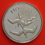 Белиз 50 центов 1974 серебро 925 Птицы, фото №2