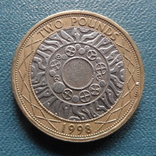2 фунта  1998   Великобритания   (5.4.5)~, фото №2