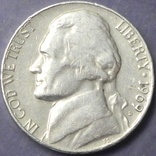 5 центів США 1969 D, фото №2